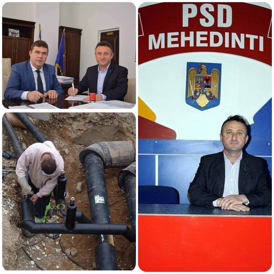 ion michescu primar comuna malovat investitie retea apa si asfalt negresti